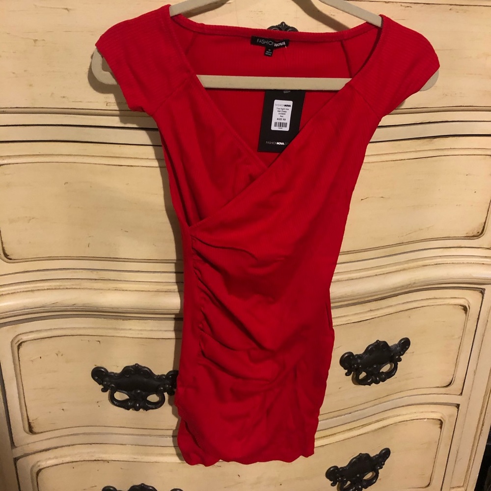 Fashion Nova The night we met dress in red